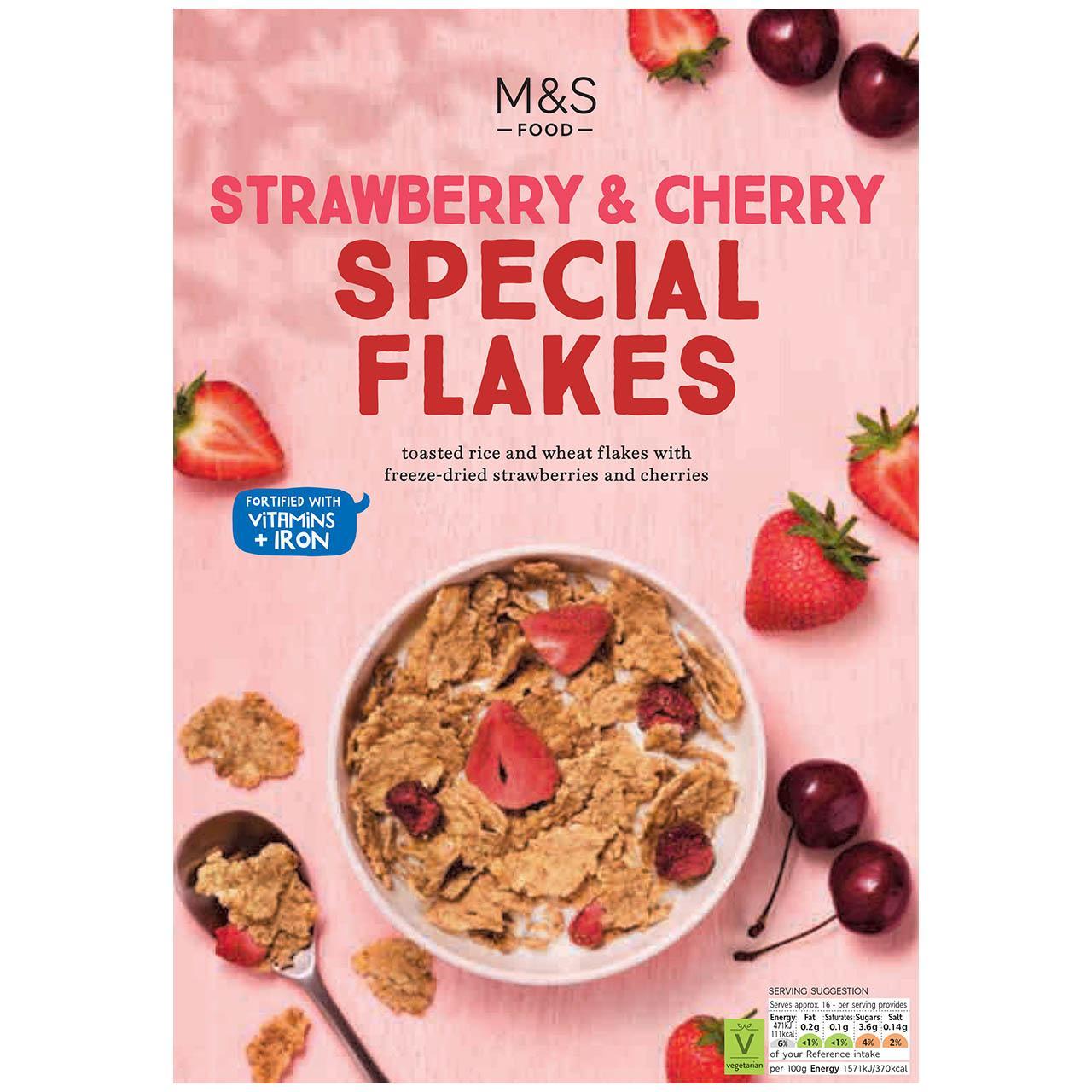 M&S Strawberry & Cherry Special Flakes