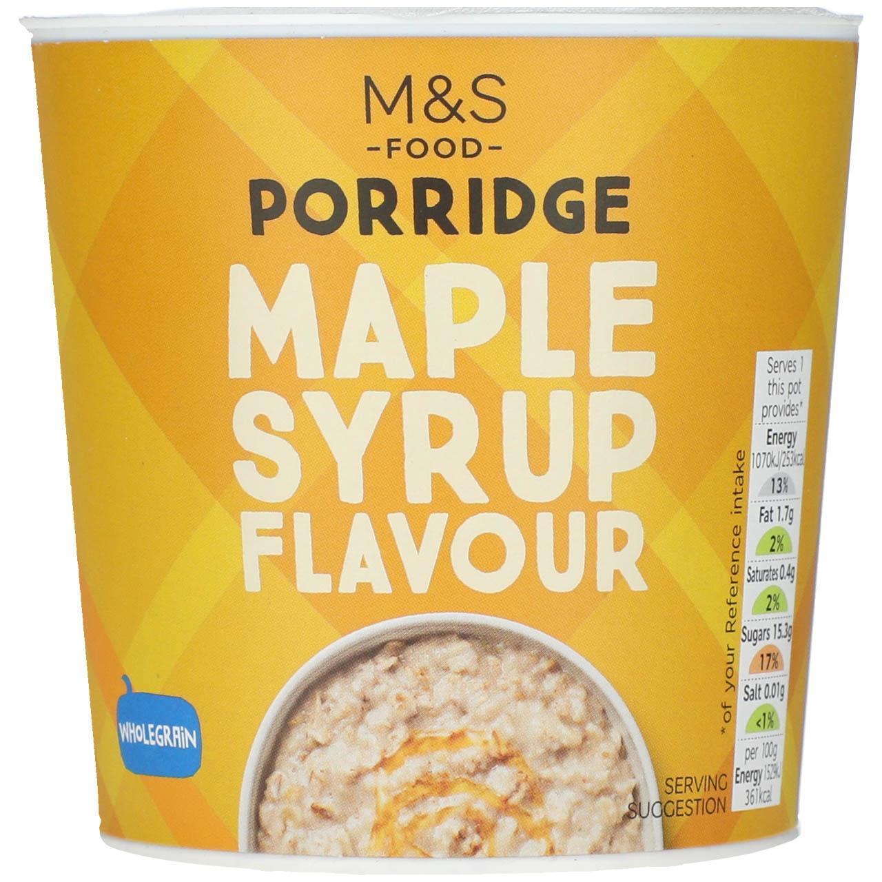 M&S Maple Syrup Flavour Porridge