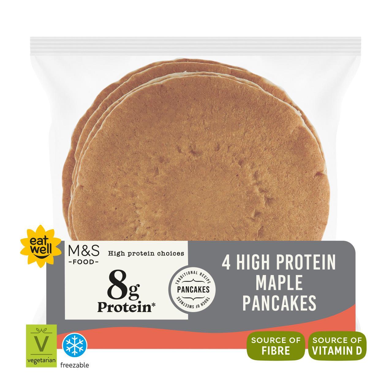 M&S 4 Maple Protein Pancakes