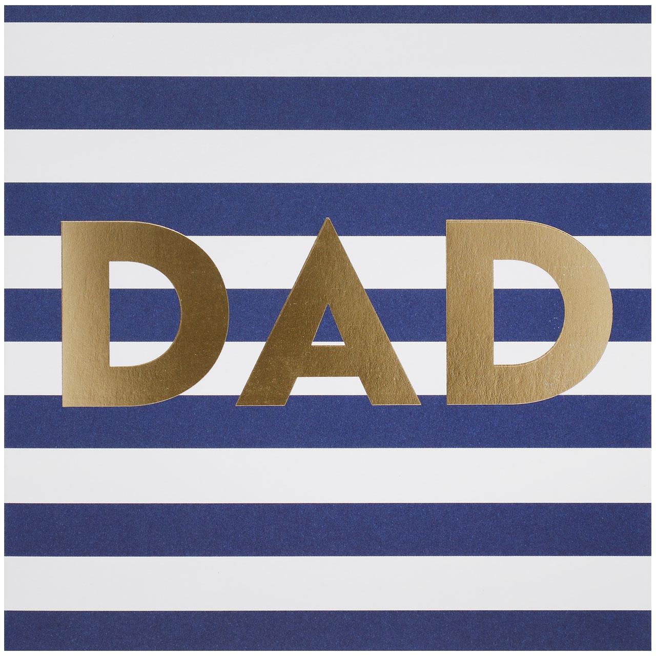 M&S Dad Striped Father's Day Card