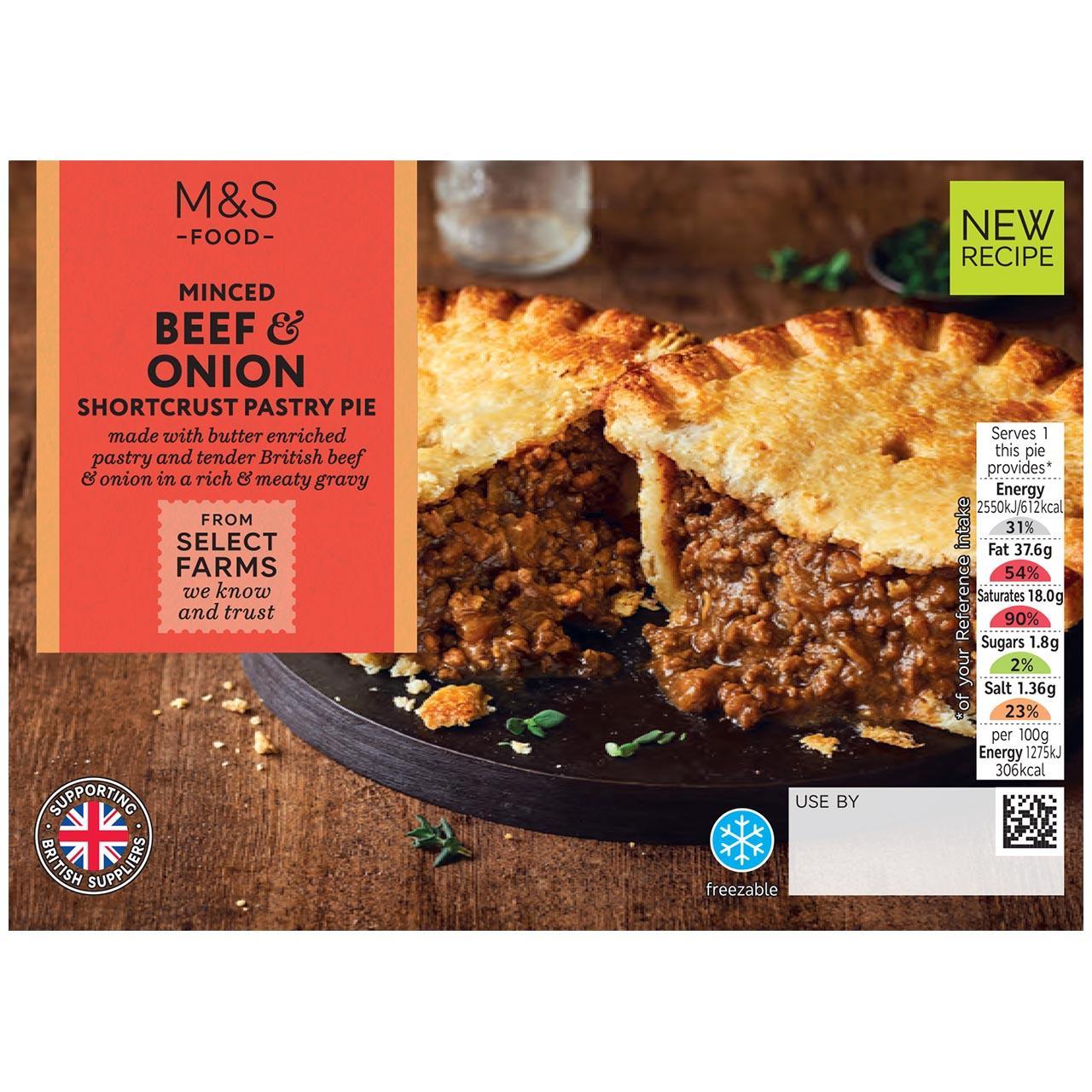 M&S Minced Beef & Onion Shortcrust Pastry Pie