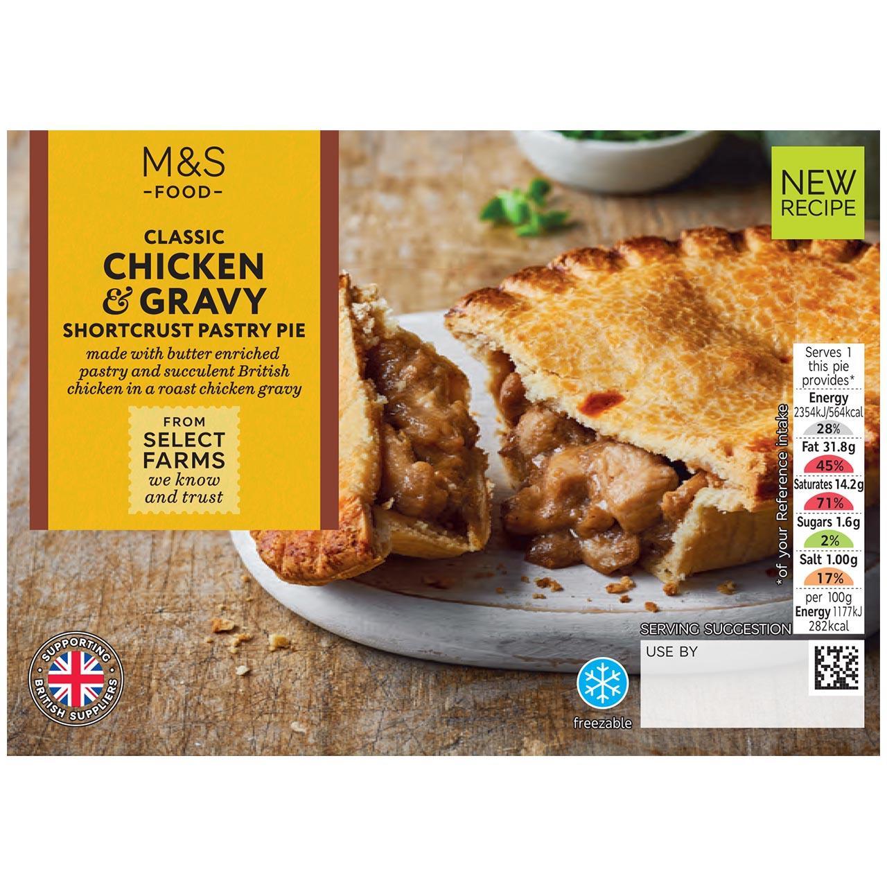 M&S Chicken & Gravy Shortcrust Pastry Pie