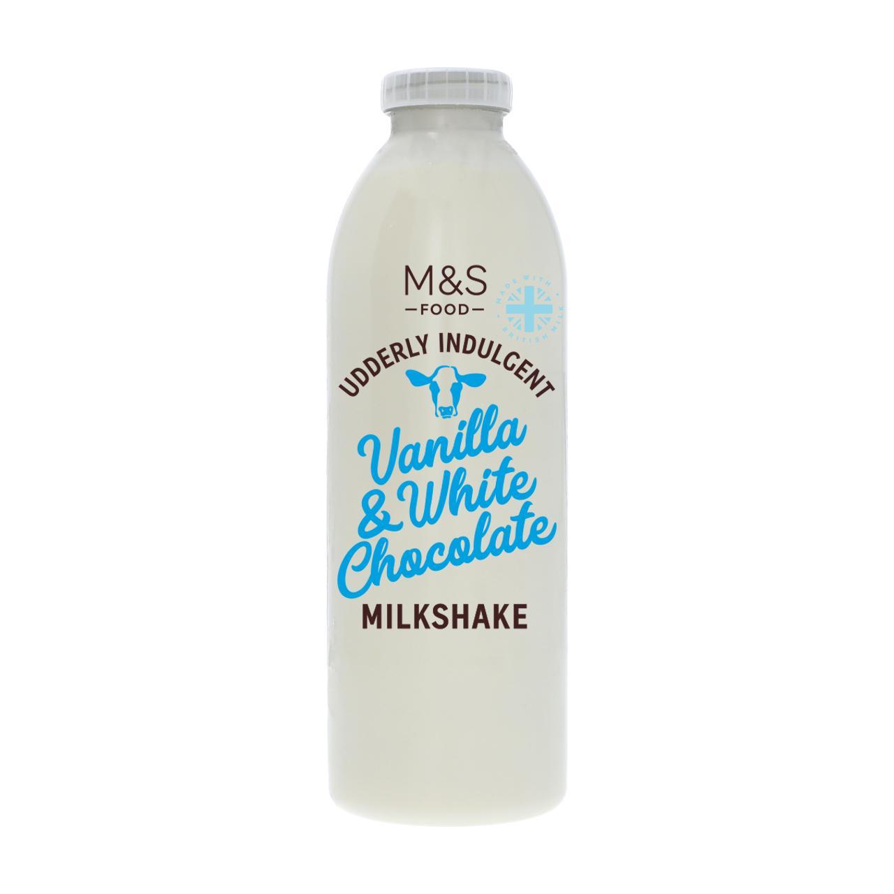 M&S Vanilla & White Chocolate Milkshake