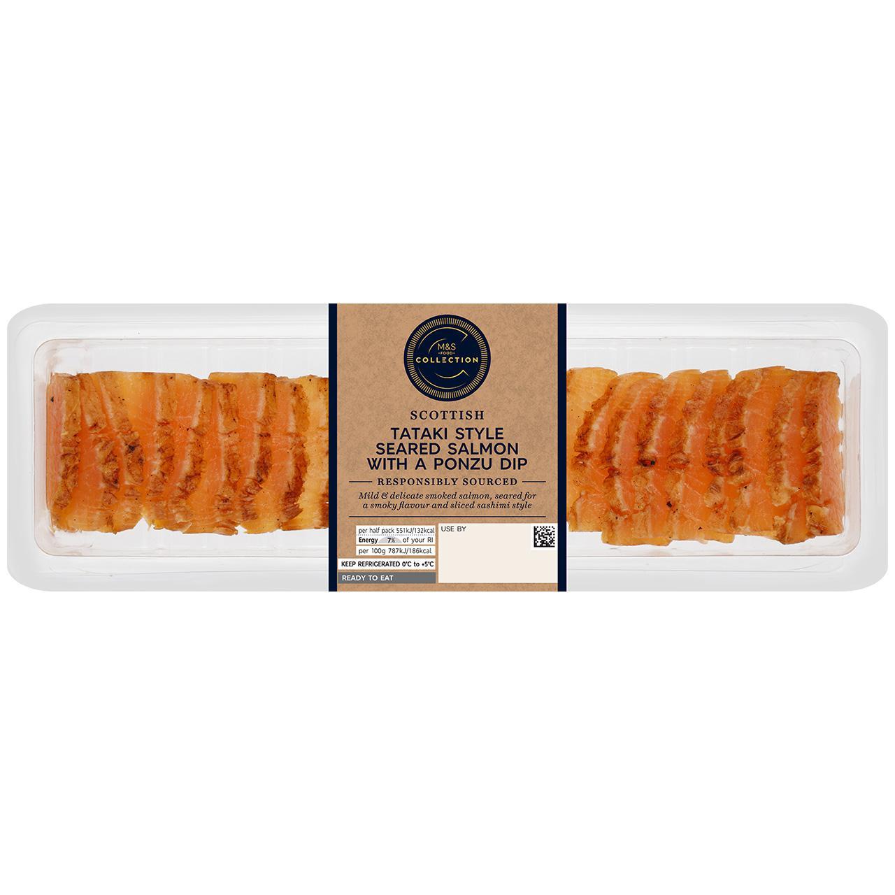 M&S Collection Scottish Tataki Salmon with Ponzu Dip