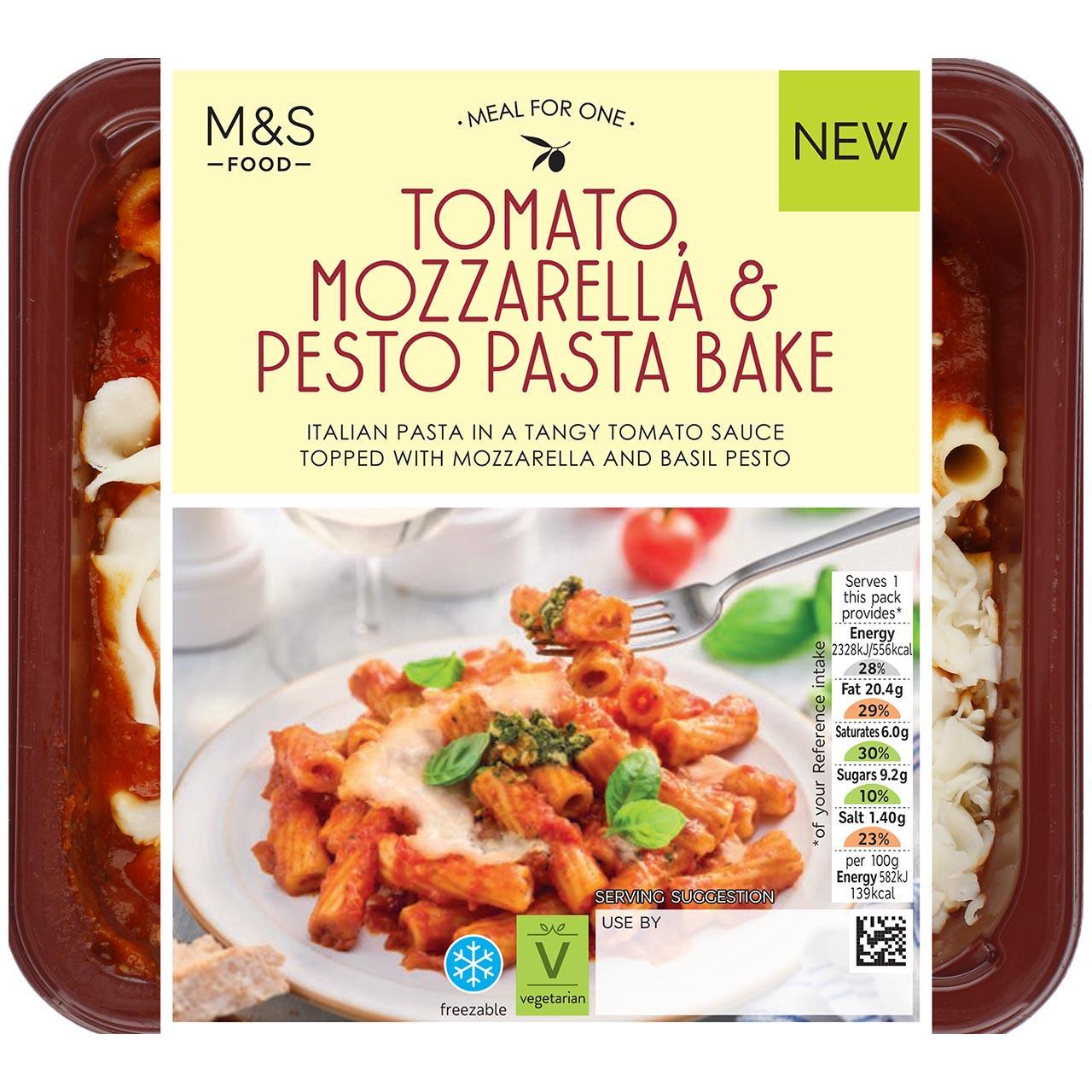 M&S Tomato Mozzarella & Pesto Pasta Bake