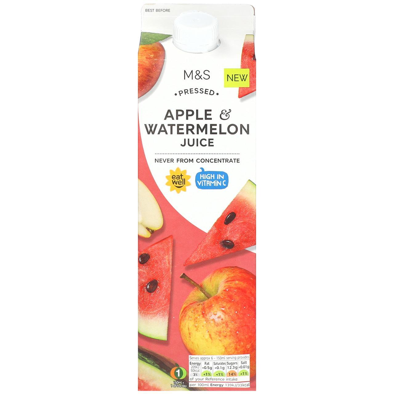 M&S Apple & Watermelon Juice