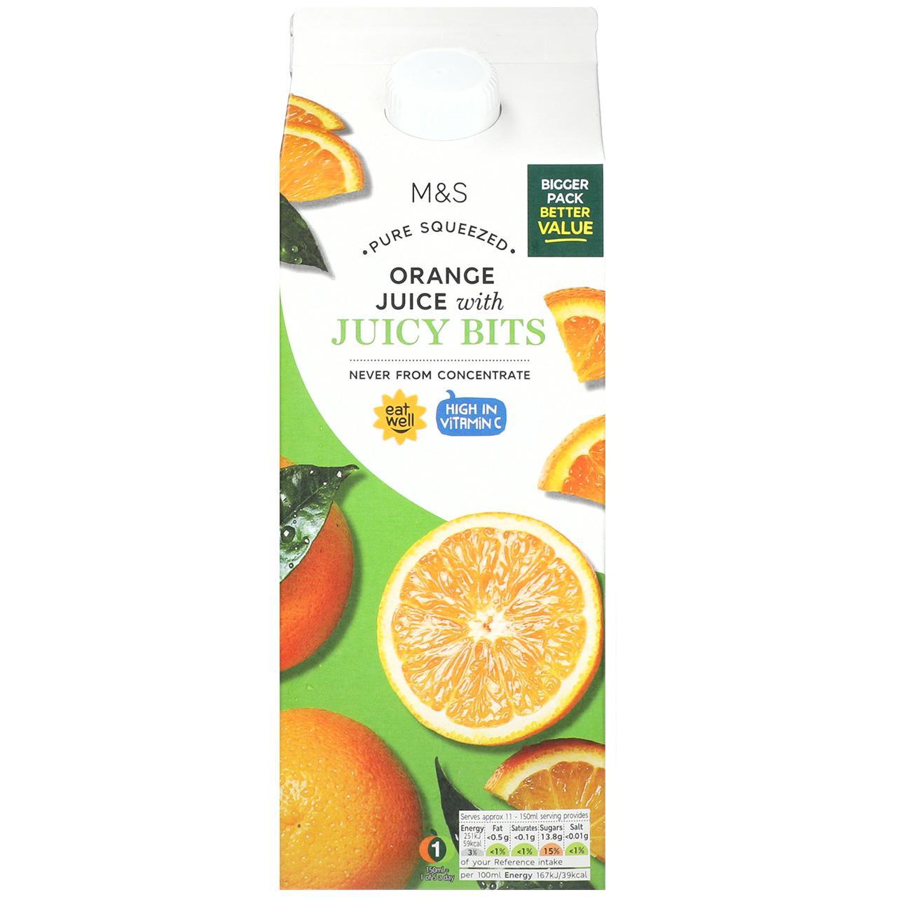 M&S Orange Juice with Bits