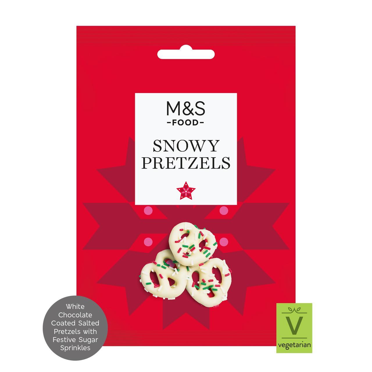 M&S Christmas Snowy Pretzels