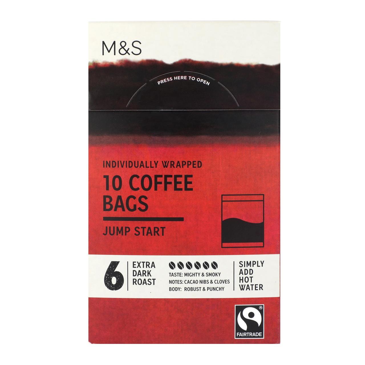 M&S Individually Wrapped Jump Start Coffee Bags