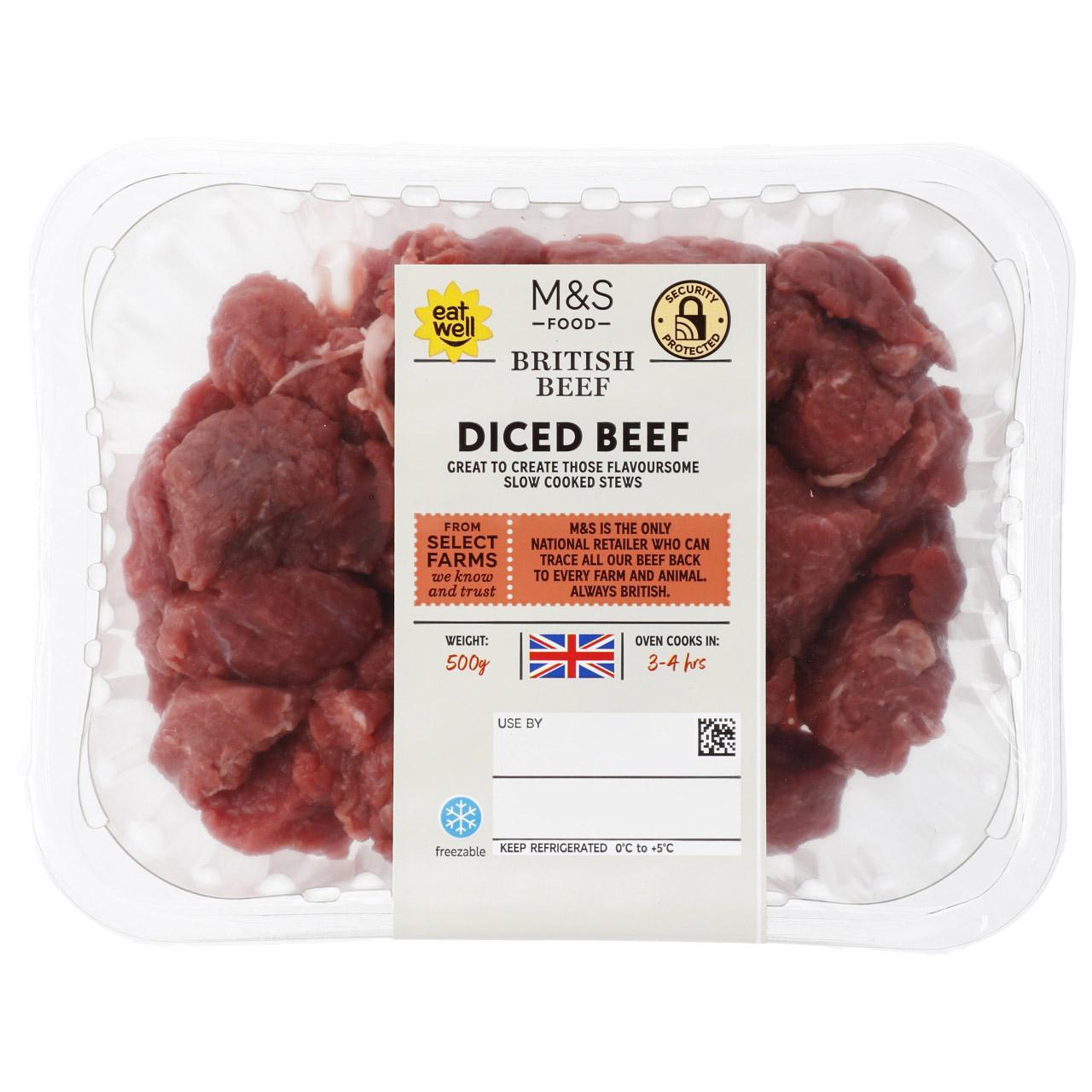 M&S Select Farms Diced British Beef