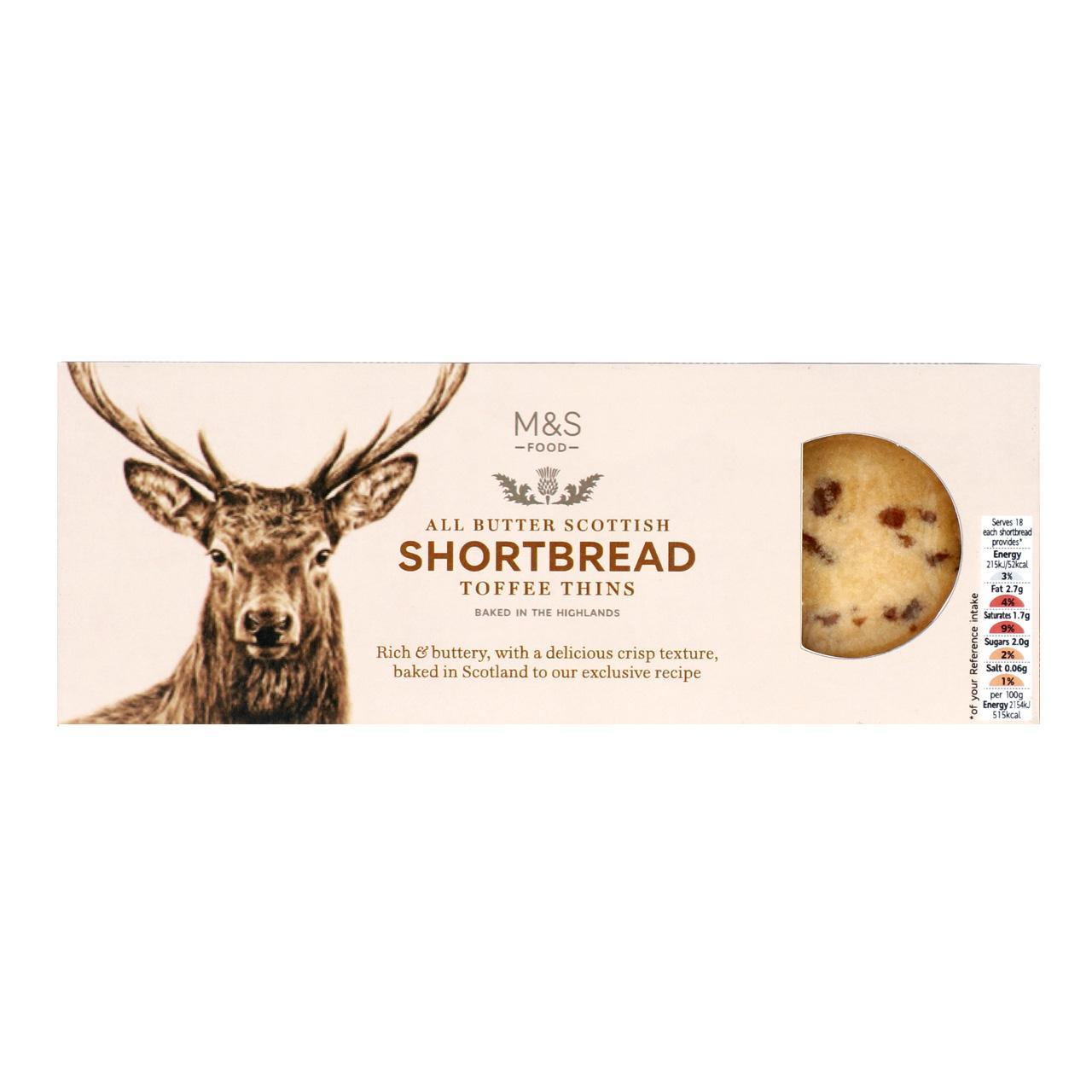 M&S Scottish All Butter Toffee Shortbread Thins