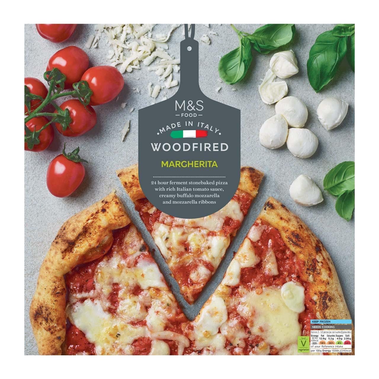 M&S Stonebaked Woodfired Margherita Pizza Frozen