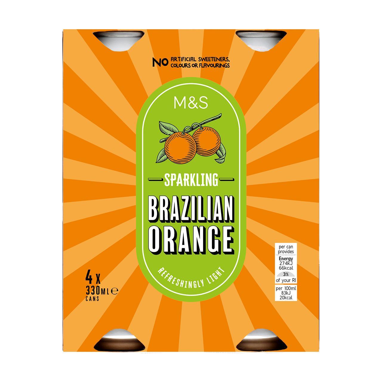 M&S Sparkling Brazilian Orange Drink