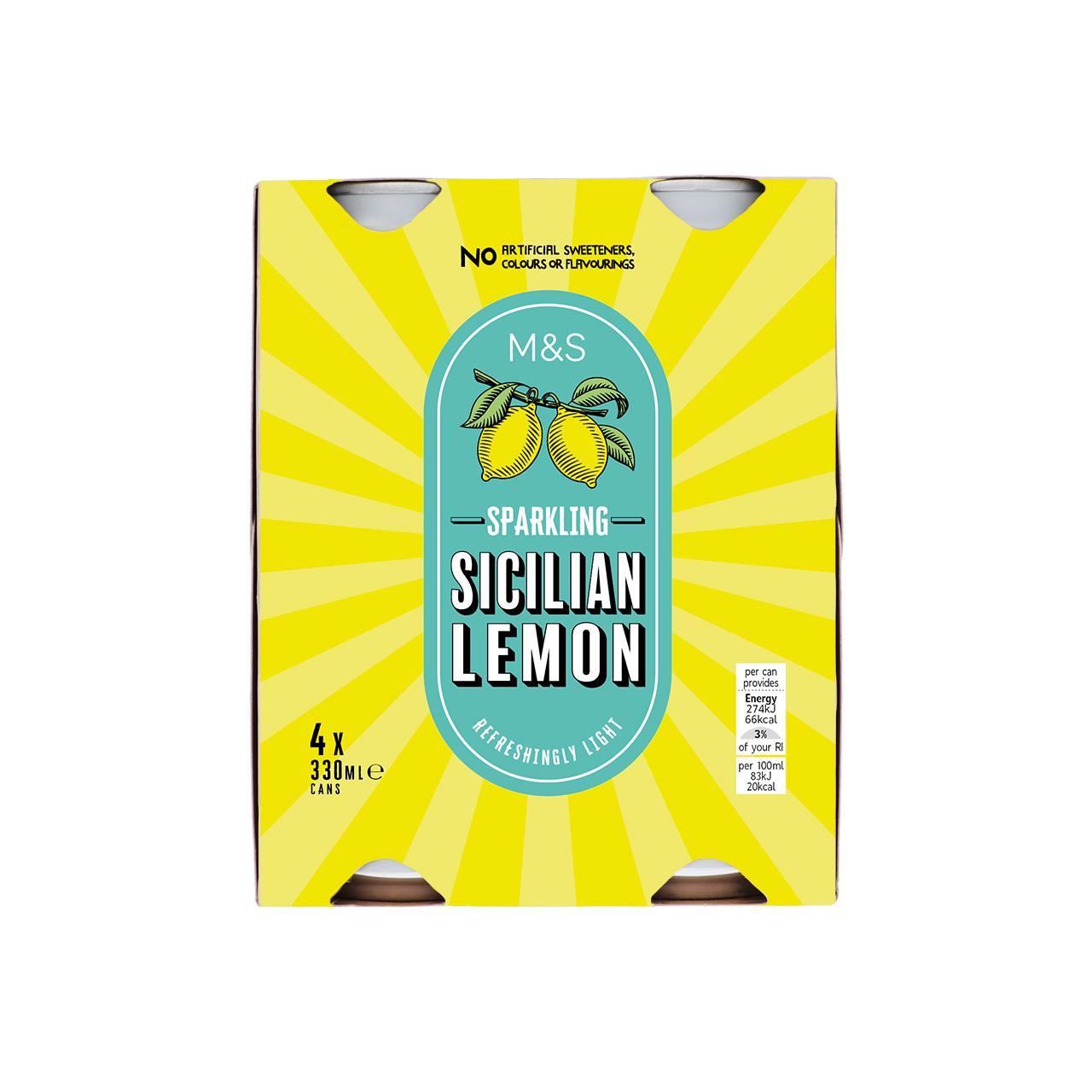 M&S Sparkling Sicilian Lemon Drink