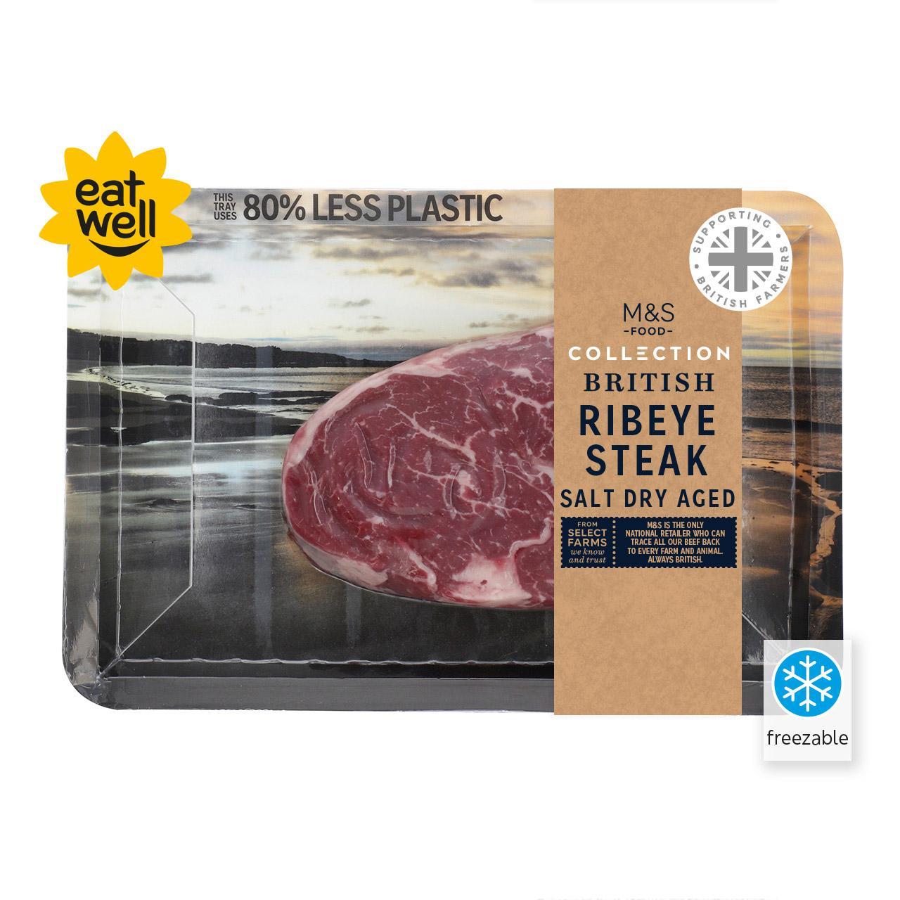 M&S Salt Dry Aged Ribeye Steak