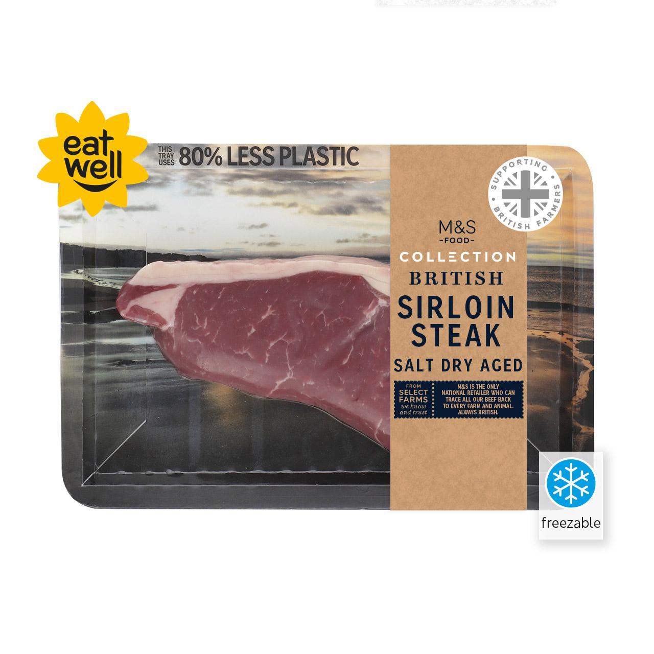 M&S Salt Dry Aged Sirloin Steak