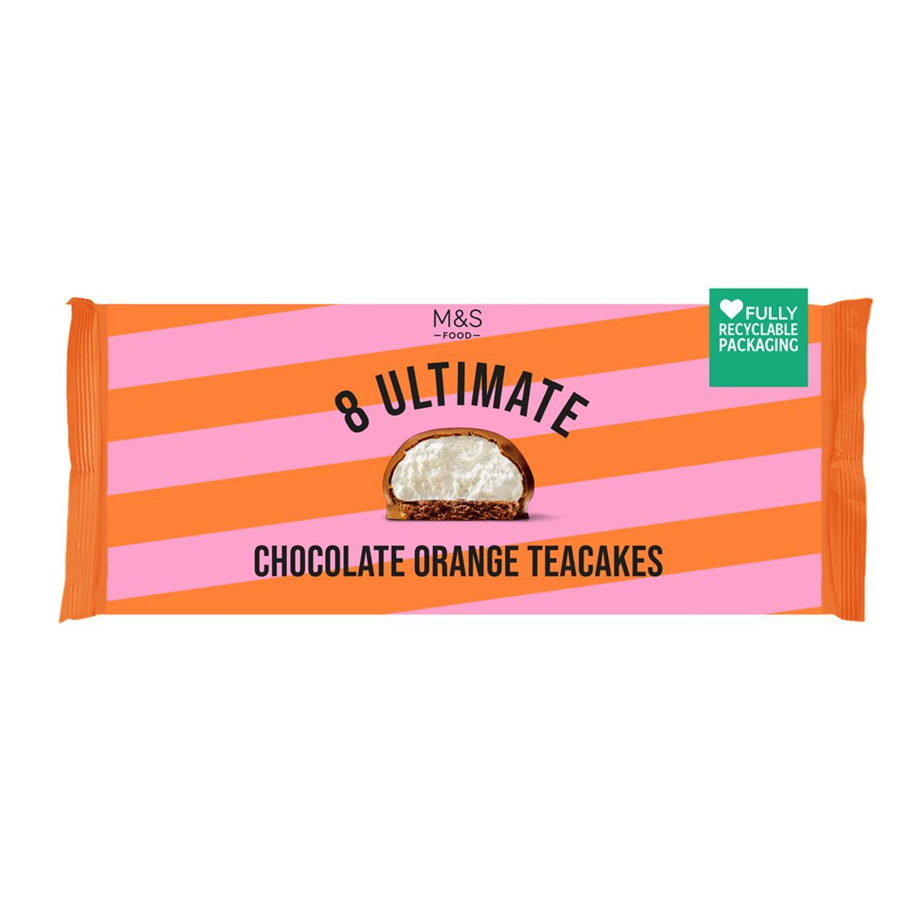 M&S 8 Ultimate Chocolate Orange Teacakes