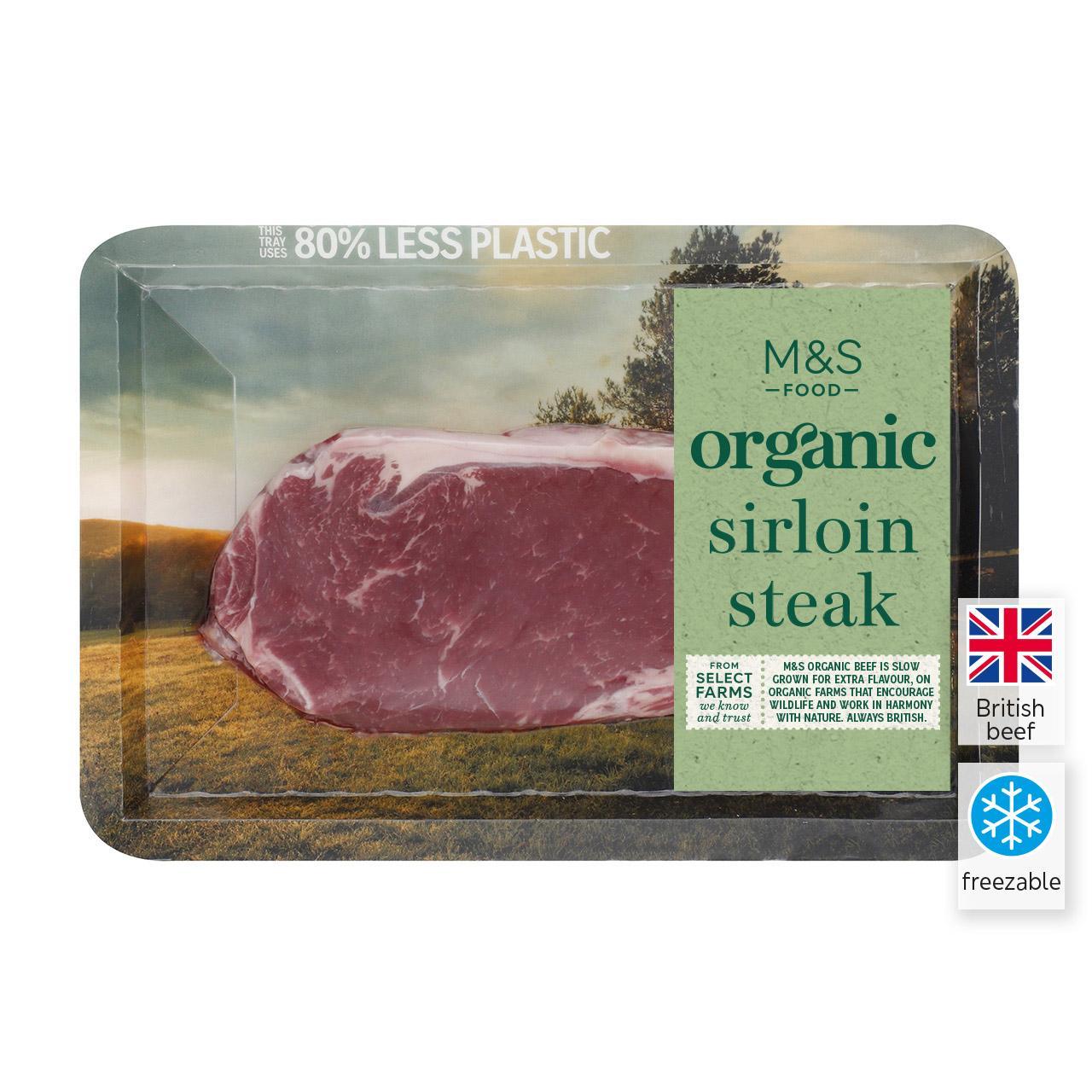 M&S Organic Sirloin Steak