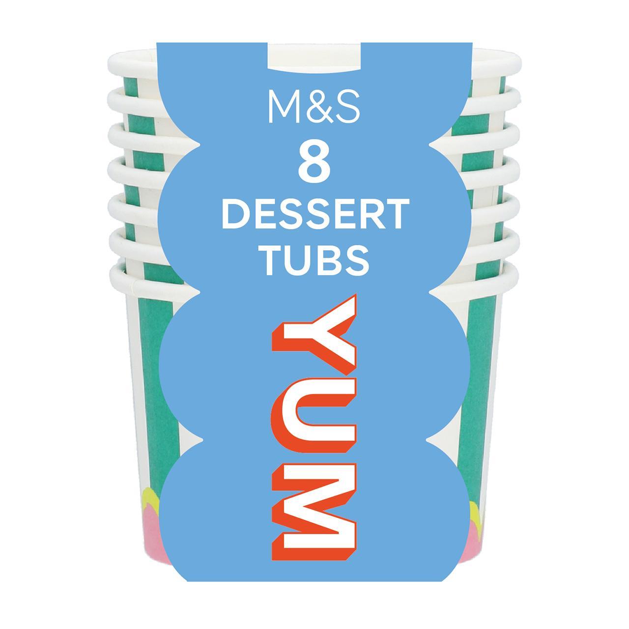 M&S Green Paper Dessert Tubs