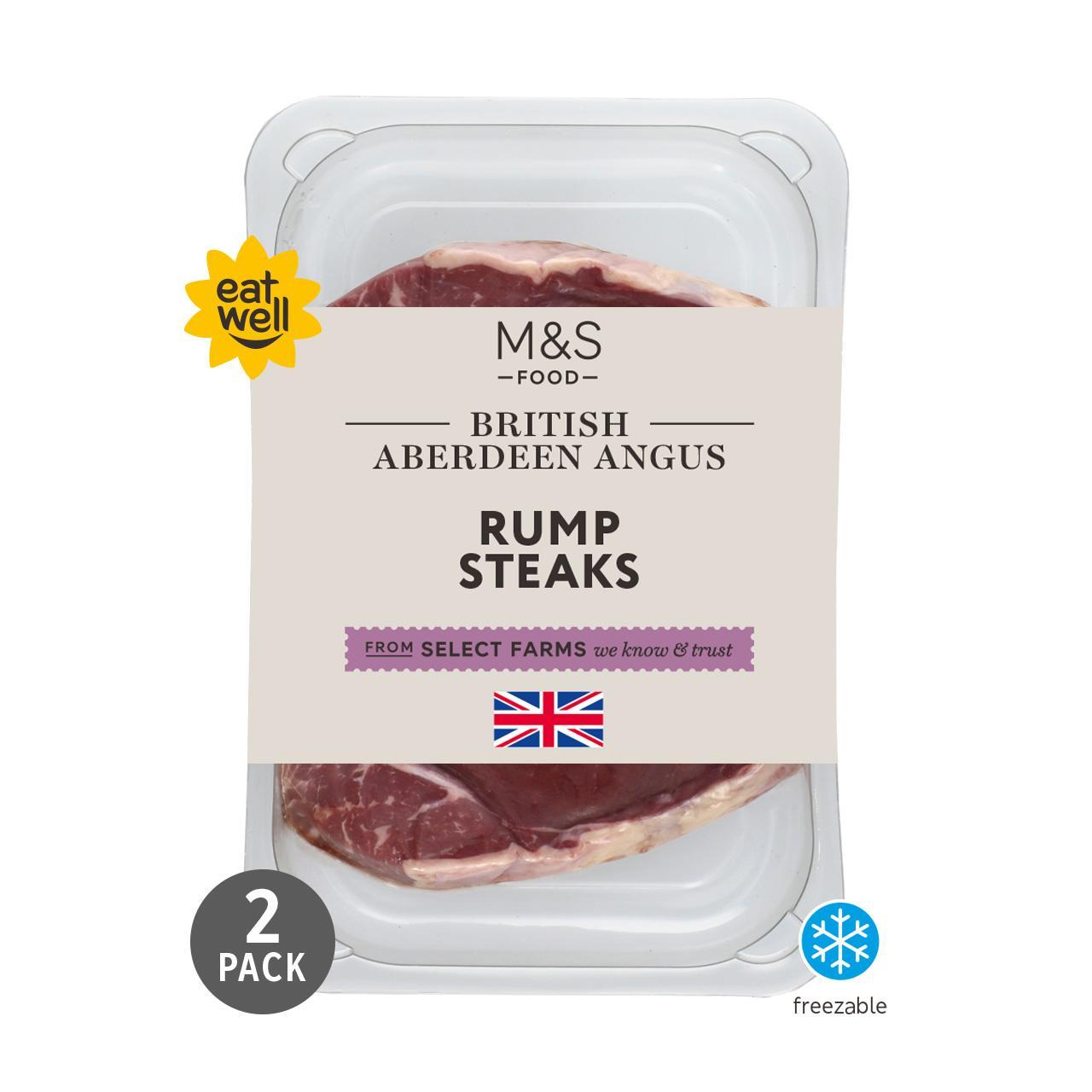 M&S 2 Aberdeen Angus Rump Steaks