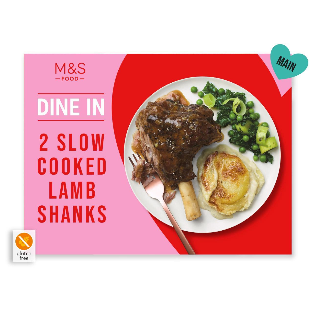 M&S 2 Slow Cooked Lamb Shanks