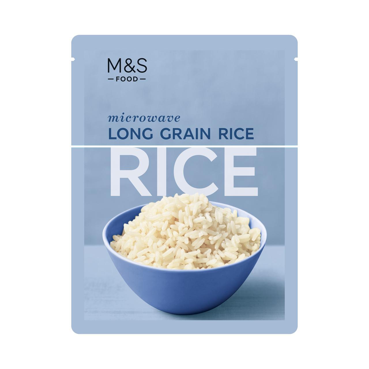 M&S Microwave Long Grain Rice