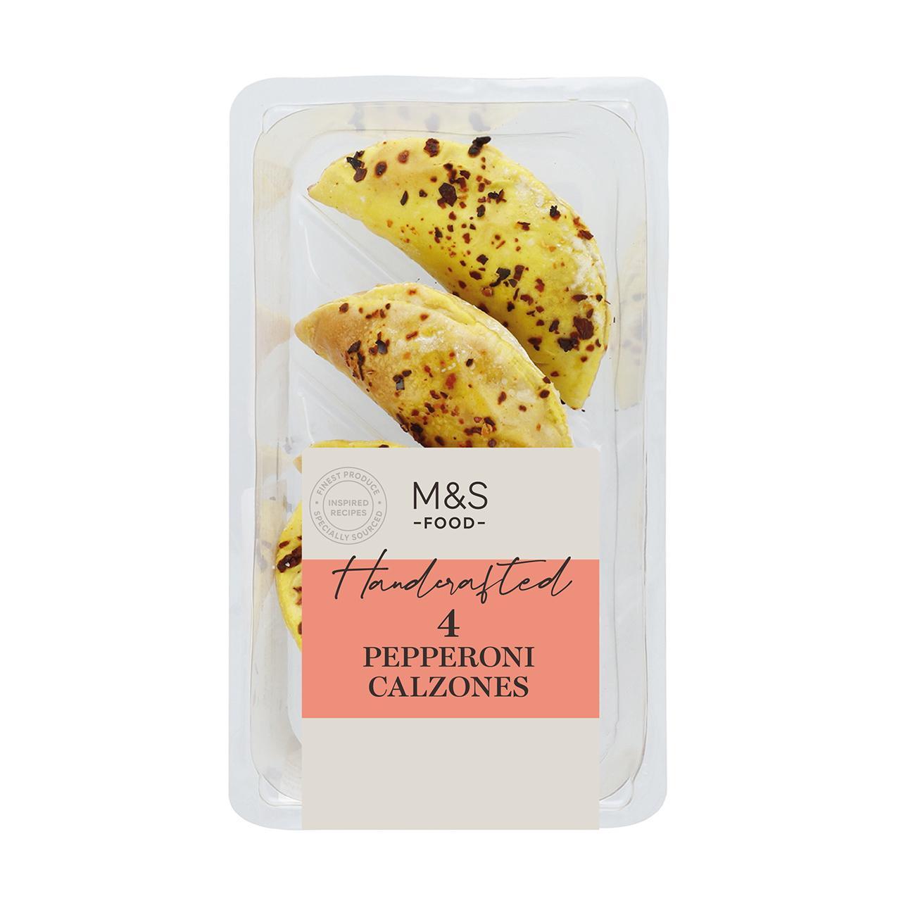 M&S 4 Pepperoni Calzones