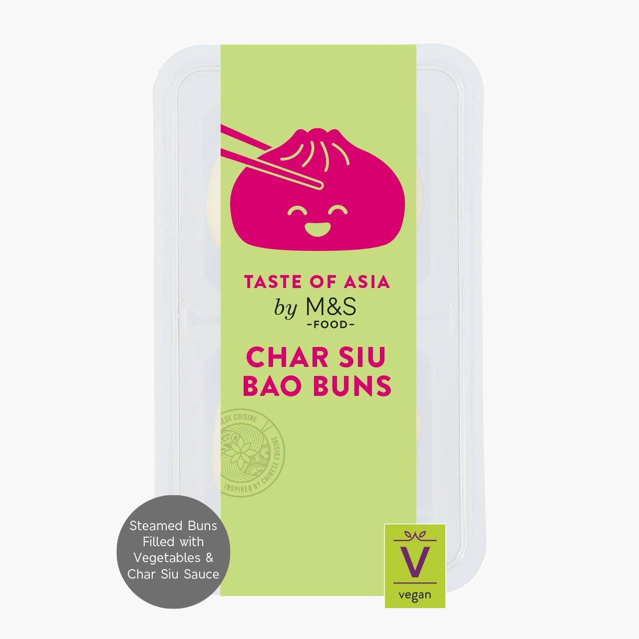 M&S 2 Char Siu Bao Buns - Taste of Asia