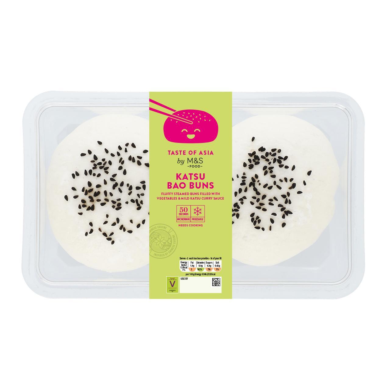 M&S 2 Katsu Bao Buns - Taste of Asia