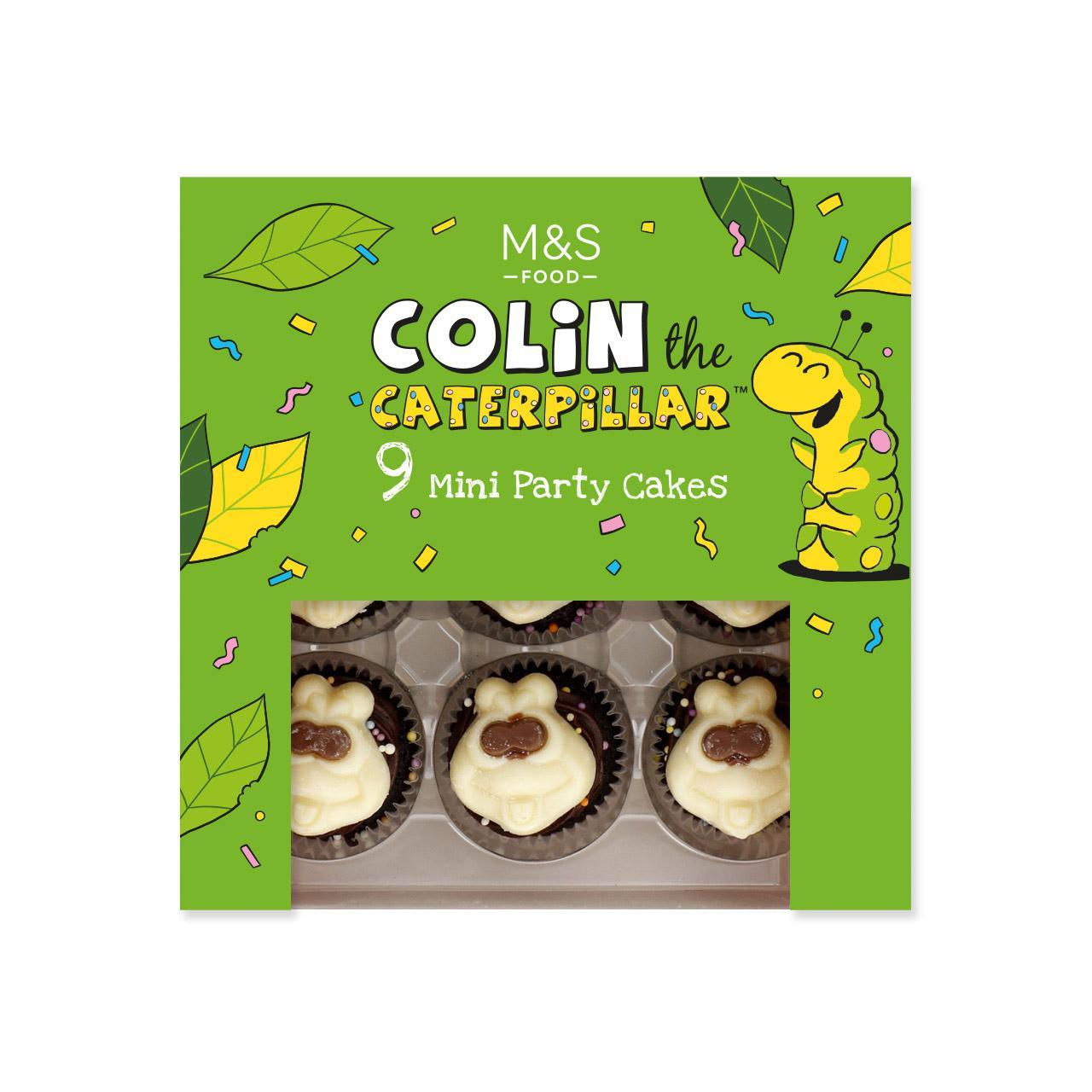 M&S 9 Mini Colin the Caterpillar Party Cakes