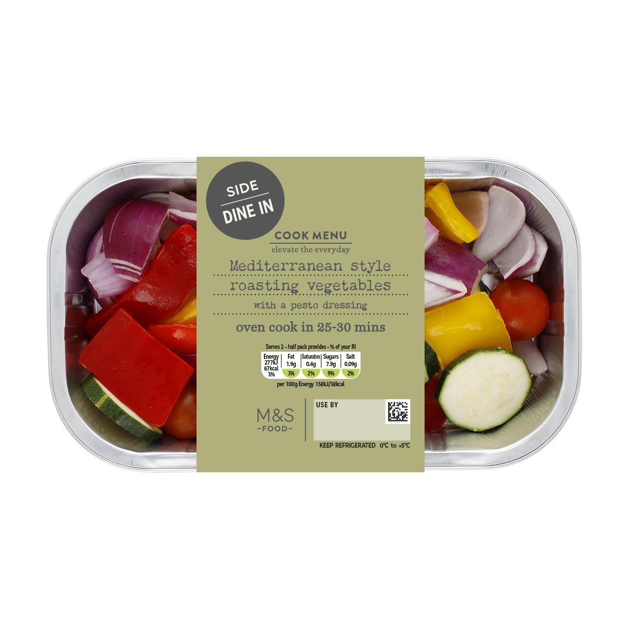 M&S Cook Menu Mediterranean Style Roasting Vegetables