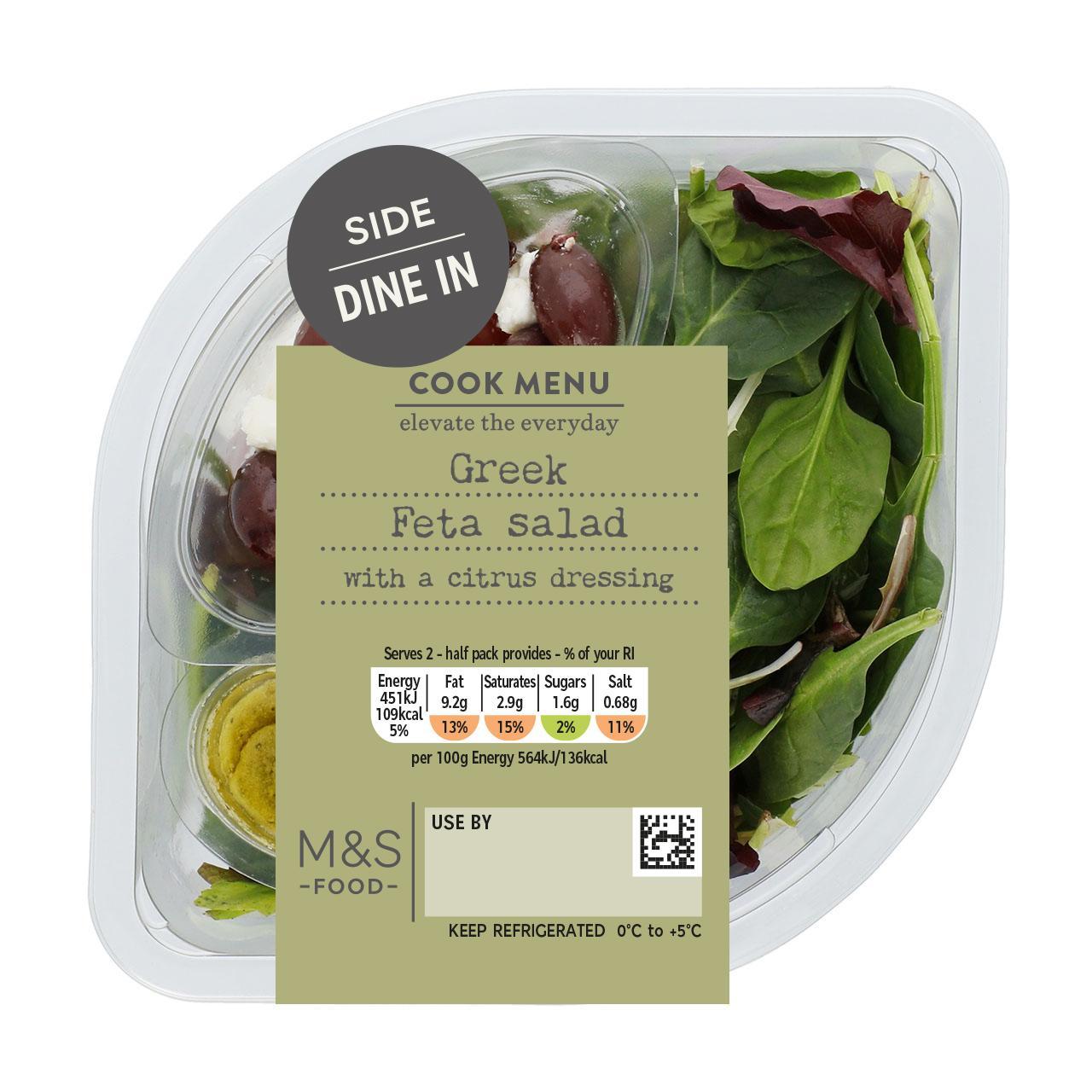 M&S Cook Menu Greek Feta Salad