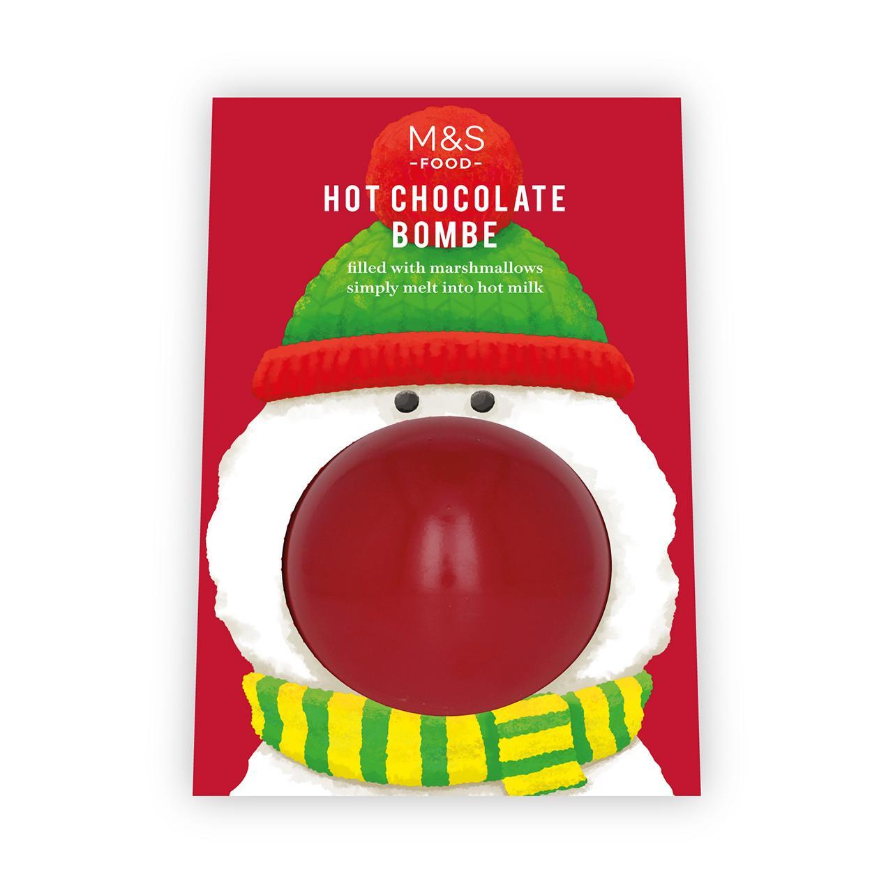 M&S Snowman Hot Chocolate Bombe