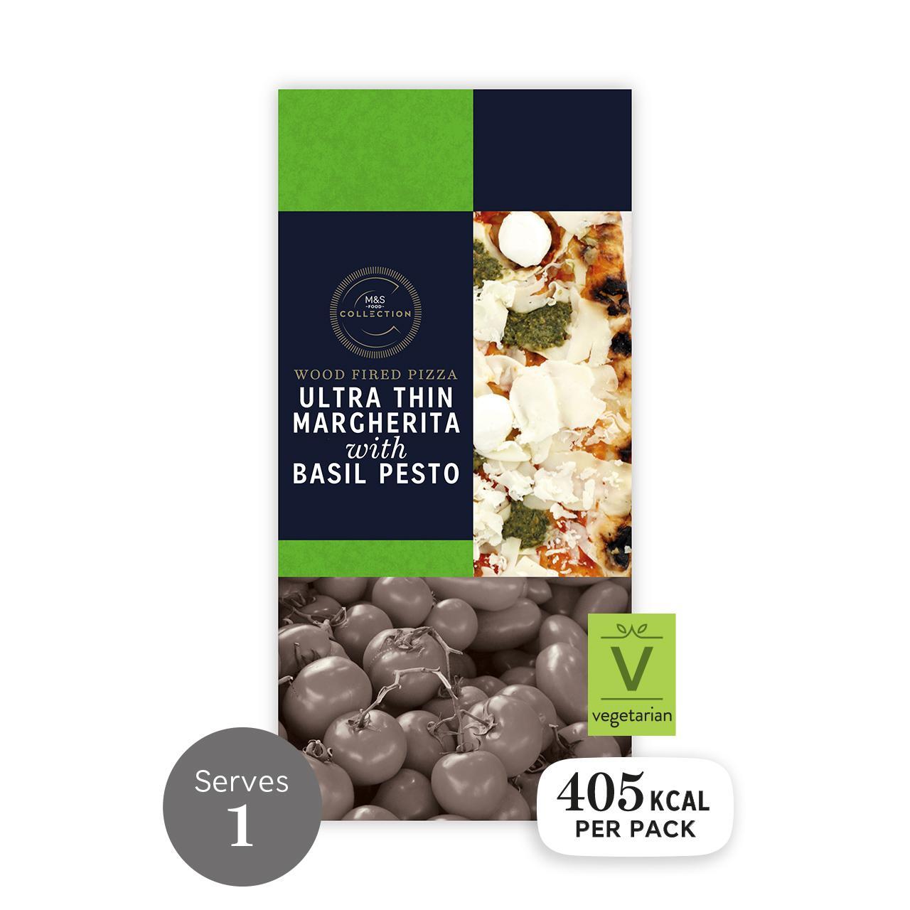 M&S Collection Ultra Thin Margherita Pizza