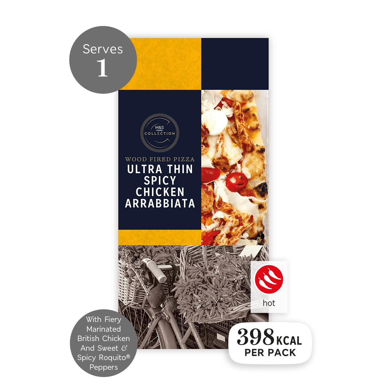 M&S Collection Ultra Thin Spicy Chicken Arrabbiata Pizza