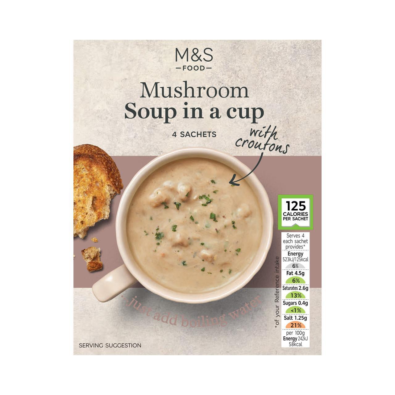 M&S Creamy Mushroom Cup Soup