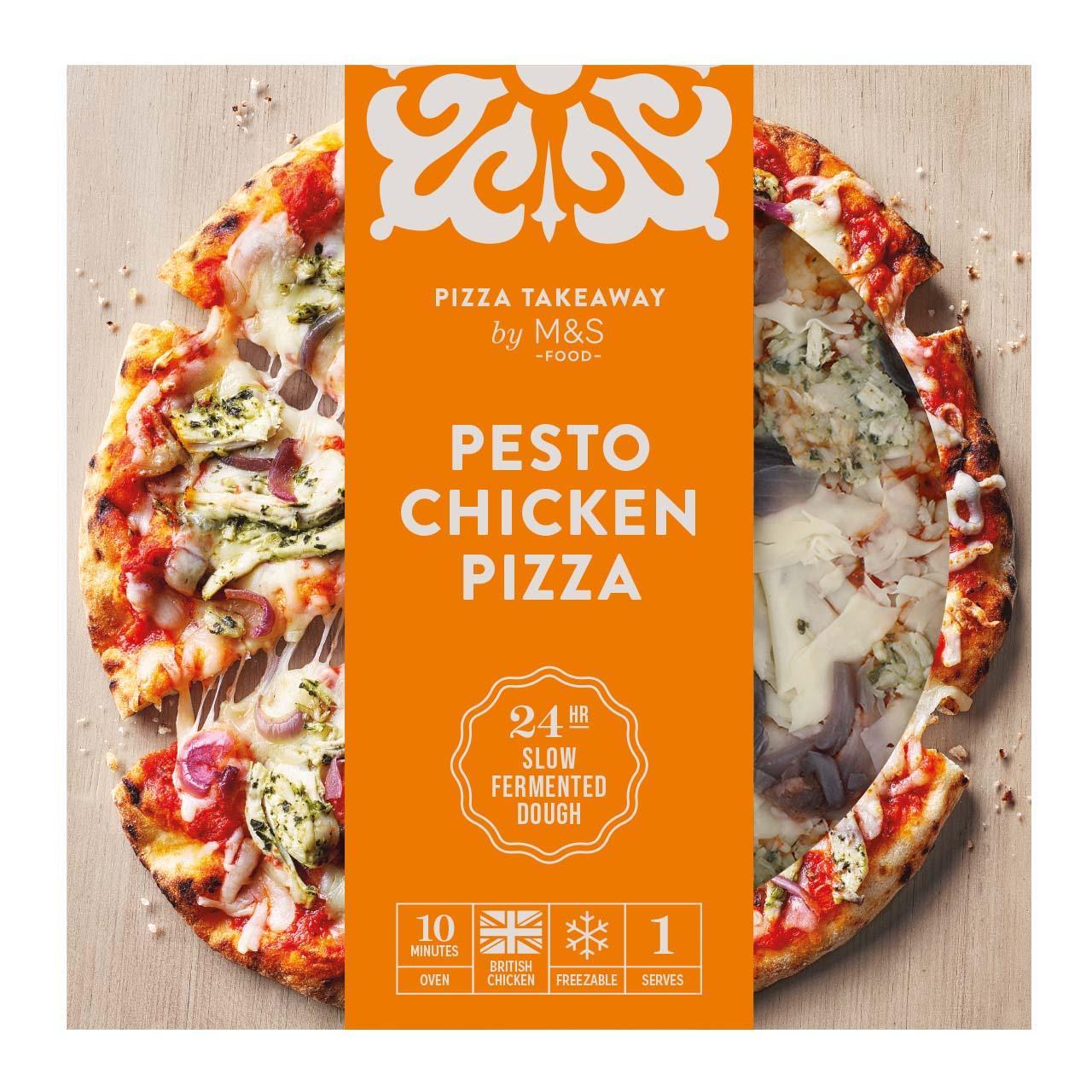 M&S Pesto Chicken Woodfired & Stonebaked Pizza