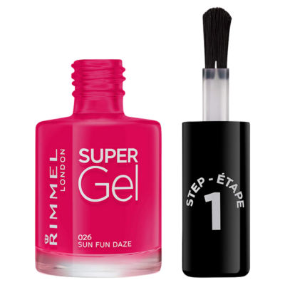 Rimmel London Super Gel Nail Polish 026 Sun Fun Daze 12ml