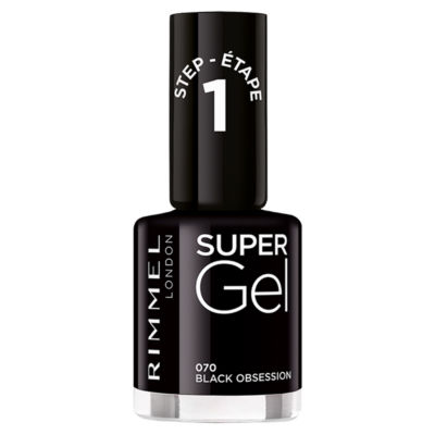 Rimmel London Rimmel Super Gel Nail Polish Black 12ml