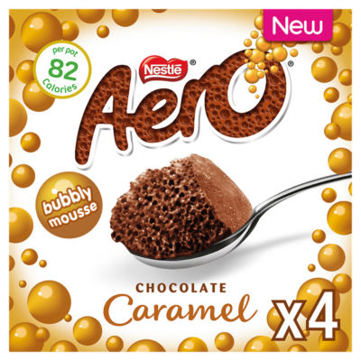 Aero Chocolate Caramel Bubbly Mousse 4 x 58g (232g)