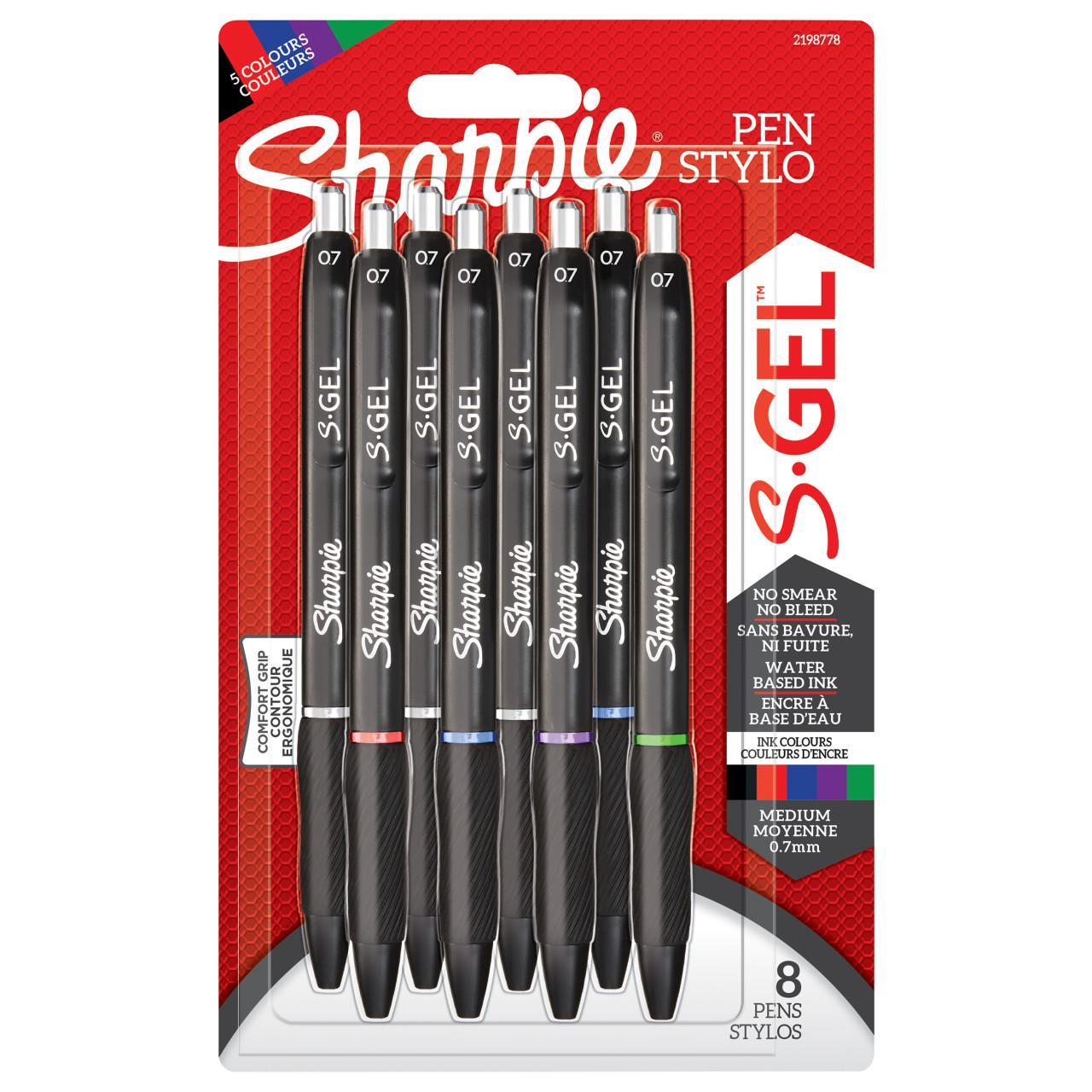 Sharpie S-Gel Gel Pens, 0.7mm, Assorted