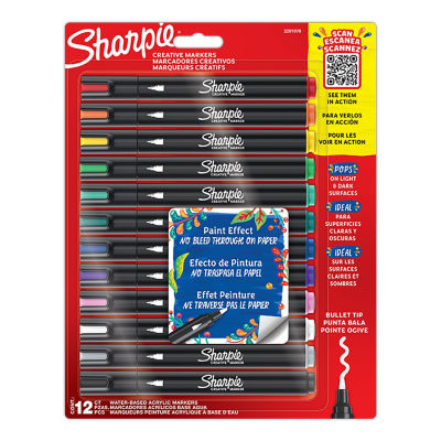 Sharpie Creative Bullet Tip Markers - Assorted 12pk