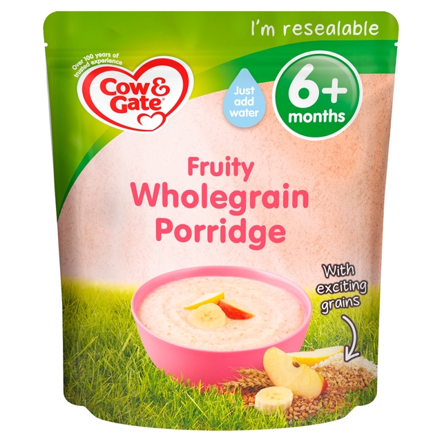 Cow & Gate Fruity Wholegrain Porridge, 6 mths+