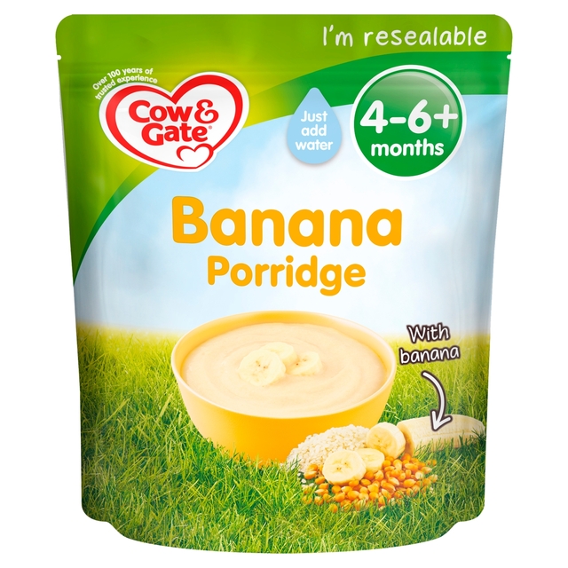 Cow & Gate Banana Porridge Baby Cereal 4-6+ Months