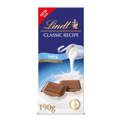 Lindt Classic Recipe Milk Chocolate Sharing Bar