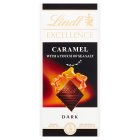 Lindt Excellence Dark Caramel and Sea Salt Chocolate Bar 100g