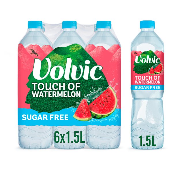 Volvic Touch of Fruit Sugar Free Watermelon Flavoured Water 1.5L