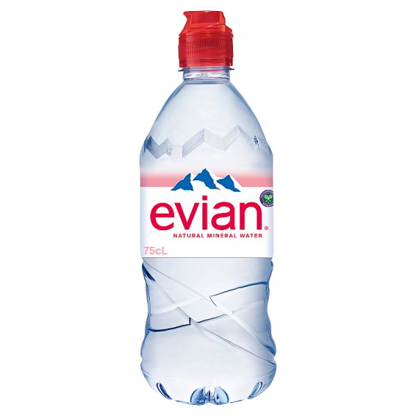 evian Natural Mineral Water Sports Cap 750ml