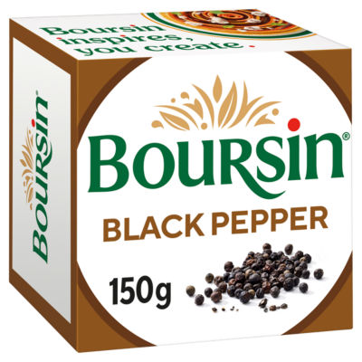 Boursin Black Pepper Soft French Cheese