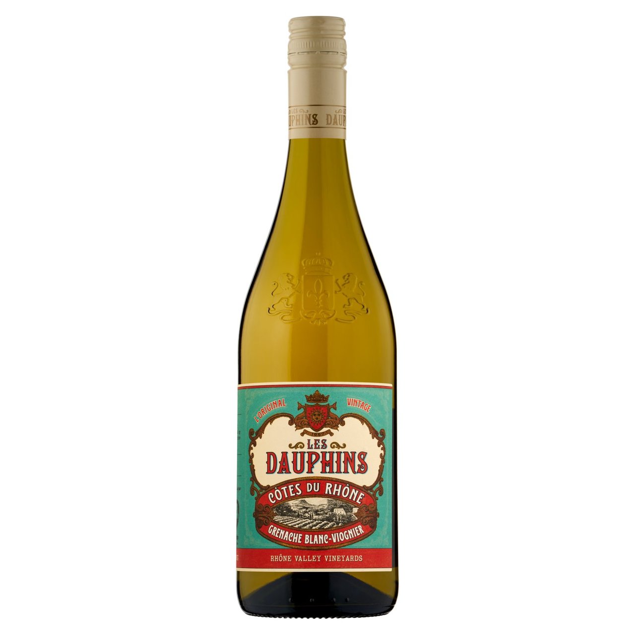 Les Dauphins Cotes Du Rhone White 75cl